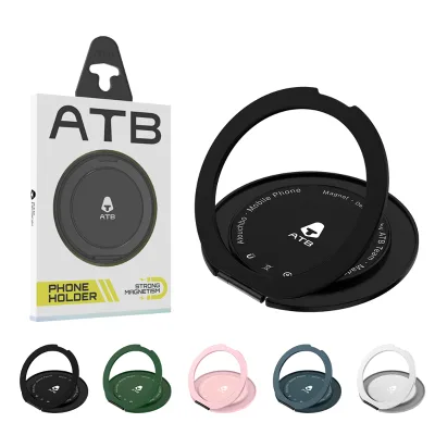 YOUGE Strong Sticky Gel Phone Ring - No Residue Adhesive Base, 360° Swivel Finger Holder