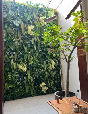 Artificial Plant Wall, Green Plant Wall, Grass Mat, Indoor Wall Decoration, Green Lawn, Plastic Fake Flower Background Wall