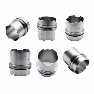 Custom CNC Turned Stainless Steel Cylinder Sleeve Precision Milling Groove Mechanical Equipment Hardware Parts