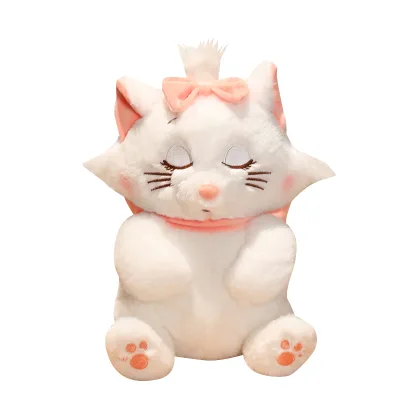 New Funny 30cm Pink Mray Kitty Stuffed Animal Cat Plush Pillow Lifelike Cat Plush Toy