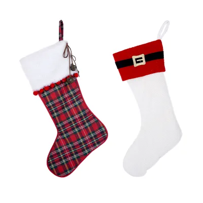 High Quality Hanging Wall Fabric 18Inch Gift Socks Christmas Decoration Shopping Mall Personalized Christmas Stockings