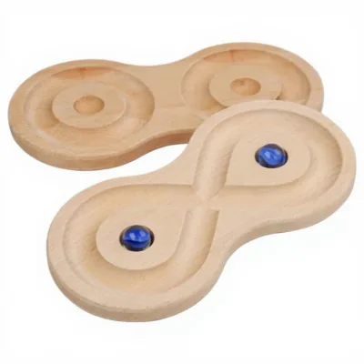 CPC CE EN71 Certified Wooden Toy for Early Education Hand-Eye Coordination Training Balance Ball Marble Run Benefit Intellectual