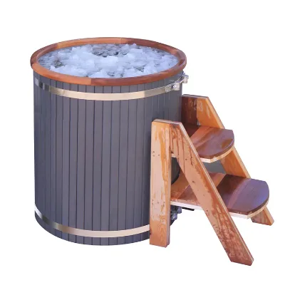 Hot Products Wooden Ice Bath Ice Bath Tub Portable Outdoor Ice Bath Two Personsoaking Tub With Brand New High Quality