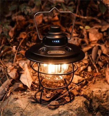 Outdoor LED Camping Lantern Rechargeable Warm White Ultra-Long Battery Life (50000 Hours) for Camping