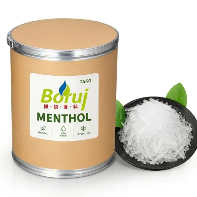 Natural L-Menthol Crystals 99% Pure USP BP Grade Peppermint Extract Menthol Crystals for Cosmetics