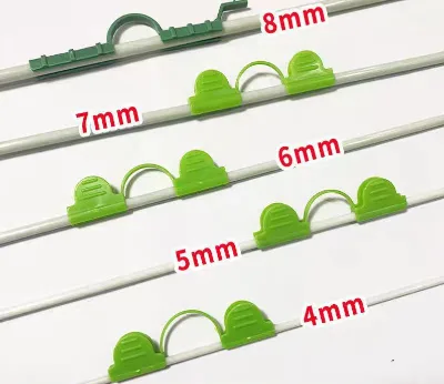 Adjustable Plastic Plant Support Connector Greenhouse Clamps Garden Planting Pipe Clips