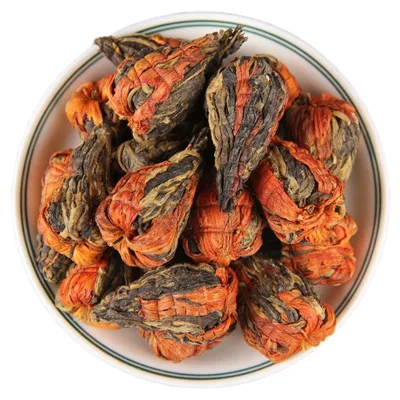 Wholesale 1kg Pagota Peony Tea 4G Honey Taste Yunnan Black Blooming Herbal Tea
