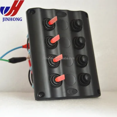New DC 12V 4 Way LED Marine Car Boat Toggle Switch Panel Spst Toggle Switch