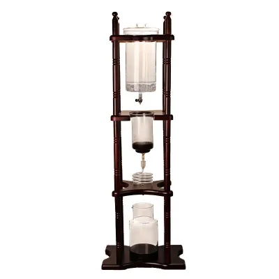 Z Borosilicate Glass Carafe Slow Cold Brew Coffee Maker Large 2500ml Iced Coffee Brewer Tower with Adjustable Water Flow BD25