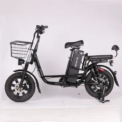 Factory Monster 16*3.0 Fat Tire Four Shock Absorbers 60V Brushless Rear Hub 21Ah Electric Cargo Bicycle City Bike Courier Food