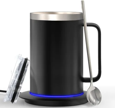 Heated Battery pp Electric Control Cup Tumbler Temperature Display Warmer Self Heating Smart Coffee Mug