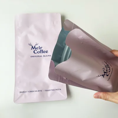 Custom Logo Printed Food Grade Mylar Aluminum Foil Stand-up Pouch for Coffee Tea Packaging Zipper Bag with Reusable Feature