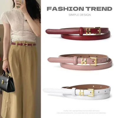 High Quality Split Leather Belt Women Fashion Belts for Dress Accessories