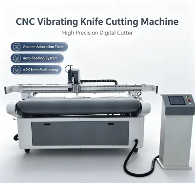 High Precision Digital Cutter Automatic Feeding CNC Vibrating Knife Cutter for Foam Rubber Gasket