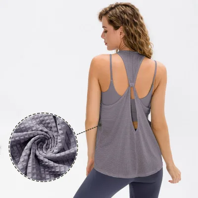 EU Size Cool Feel Four-Way Stretch Short Tank Top for Women Loose Casual Plus Size Breathable Quick Dry High Quality
