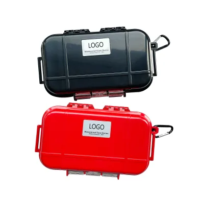 LFEDC Outdoor Clear Back Red Yellow 16cm EDC Tool Organizer Shockproof Storage Container Small Seal Waterproof Dry Box