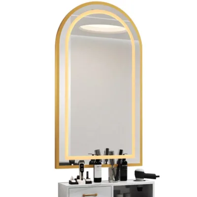 Wholesale Modern Design Integrated Mirror Cabinet Salon Furniture for Beauty & Barber Shops for Makeup & Hair Styling