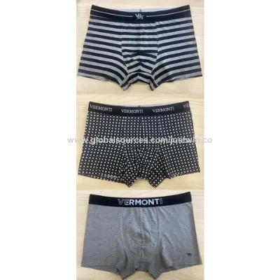 Wholesale men bamboo boxers seamless boxers customized design men briefs 3pcs pack