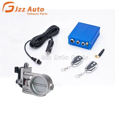 JZZ Electric Exhaust Cutout Valve 2.5" Cut Out Valve with Remote Control