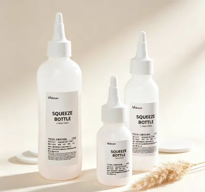 Pointed-tip Squeeze Bottle 50ml/100ml Cosmetic Lotion Bottle Travel Portable Refillable Empty Bottle
