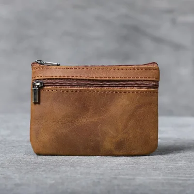 Mini Coin Wallet Card Case Retro Men's and Women's New Style Ultra-thin Driver's License Key Case Fashion Style Factory Price