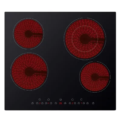 60cm 4 burner Built in Electric Ceramic Hob with EUROKERA Glass or Germany Glass