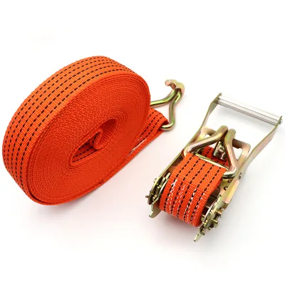 High-Strength Polypropylene Fiber Car Tie-Down Straps Truck Cargo Binders Ratchet Tensioners Rope Tighteners Fasteners Lashing