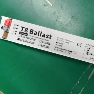 Electronic Ballast Ballast Ballast UV Ultraviolet Fluorescent Lamp T5 T8 12W 16W 20W 30W 40W With CE ROHS