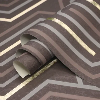 Luxury Vinyl Gold Wallpaper 3D Bedroom Papel Tapiz Popular Shop Wallpaper Modern 3D Silver Glitter Wallpapers/Wall Coating