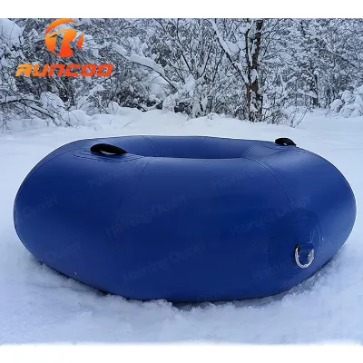 High Quality PVC Portable Slide Tube Snow 1.2 m Snow Tube Inflatable Snow Tube for Winter Entertainment