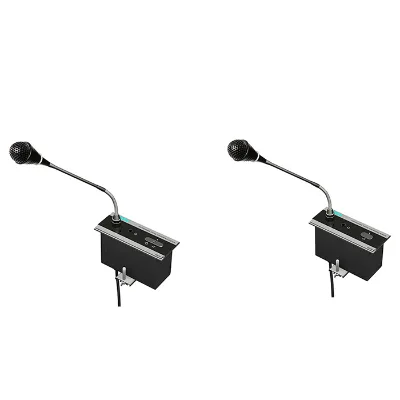 Full Digital Electret Cardioid Condenser Wired Noise Cancelling Embedded Chairman Delegate Microphone Meeting Room Conference