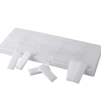 Customized Private Label High Quality Pre-cut Eyebrow Shapers Nonwoven Fabric 100% Polyester Wax Strips Heat-Transfer Printing