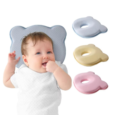 Customized Organic Cotton comfort New Born Memory Foam Sleeping Head Infant Newborn Baby Pillow
