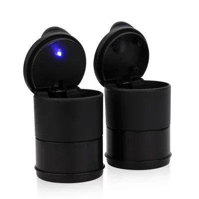 Custom Automatic PBT Universal Fit Car Ashtray LED Light Cylinder Smoking Stand Lid Feng Qin Brand Portable Design Latest