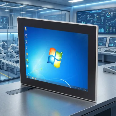 Wide Temperature 12 Inch Industrial HMI Panel PC 9 36V DC Power Dual LAN Dual COM 4 USB Windows Linux