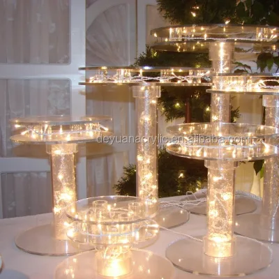 Lighted Acrylic Cake Stand for Wedding