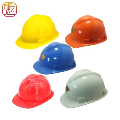 Factory Direct Guizhida High Quality CE Certified Slotted V-Shaped ABS Hard Hat Dust-Cap 4 Suspension Points Construction Mining