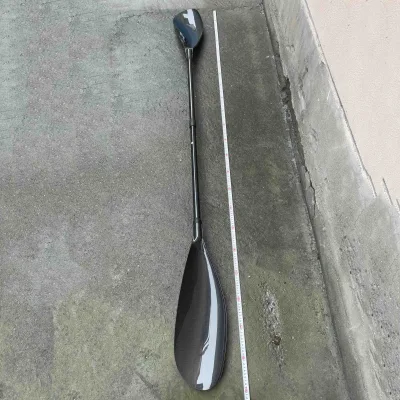 2 Piece Bracas Lightweight Ferrule Carbon Fibre Kayak Paddle with Wing Blade 10cm Adjuster