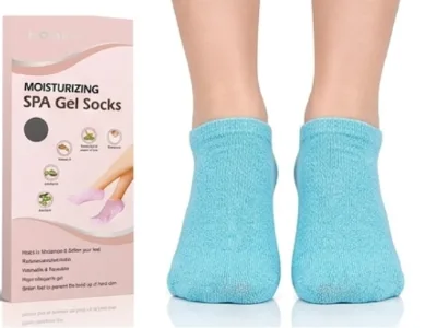 Hydrating Gel Socks for Cracked Heel Care and Restoring Soft Healthy Feet Comfortable Wearable Treatment Supports