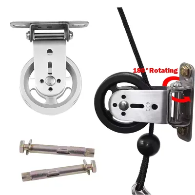 Fitness Adjustable Insert Device System Pull Shoulder Lift LAT Pulley System Heavy Load Gym Bearing Pulley Wheel