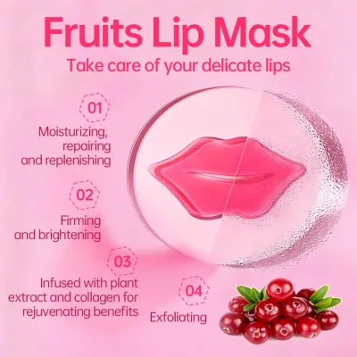 Private Label Sheet Lip Care Enriched Olive Oil Grape Seed Oil Vegan Nourish Dry Lips Brighten Lip Color Protect Capillaries Lip