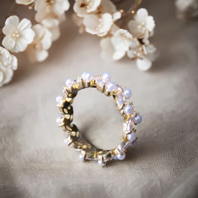 Wholesale Custom Pearl Jewelry Rings for Women Customized Pearl Wholesale Jewelry Rings