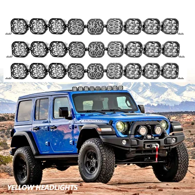 9 Light 52 Inch Overhead LED Light Bar Off-road Combo Beam for 15-24 Ford F150 Raptor