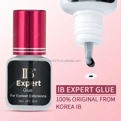 Original IB Expert Glue 1-2s Dry Eyelash Glue for Eyelash Extension Long Lasting 6-7 Weeks Red Cap False Eyelash Glue Customized