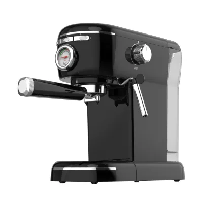 15 Bar Semi-Automatic Espresso Machine with Temperature Gauge & Steam Wand 1.2L Removable Water Tank