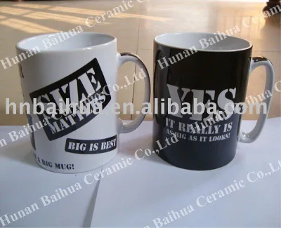 Two Sides Print Ceramic Straight Cup