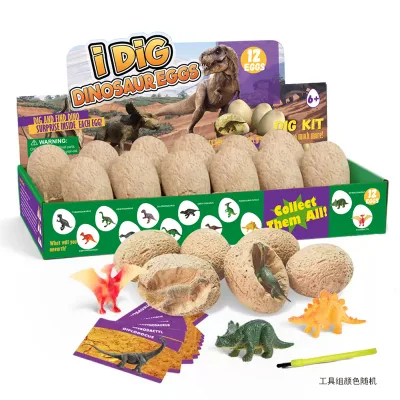 Archaeological Excavation Dig Kit Kid's Educational Toys Dig It Up12 Mixed Dinosaur Egg Paleontology Archeological Dino fossil