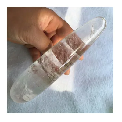 Natural Rock Quartz Crystal Dildo Stone Images Massage Wand