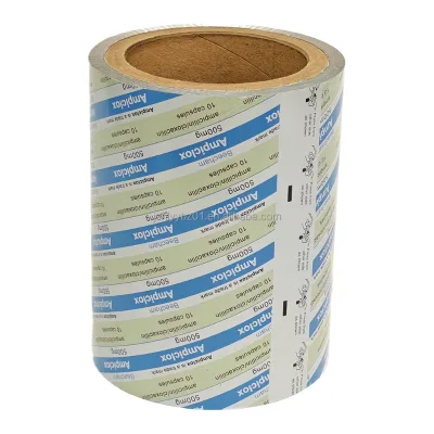 PTP Blister Foil Supports Printing According to Customer Approved Text Layout and Color Shade
