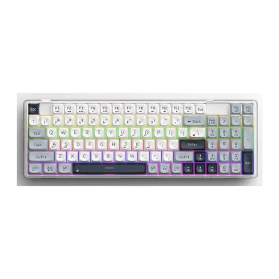 Tri-mode RGB Mechanical Keyboard 97 Keys Transparent Colorful Lighting Mechanical Keyboard Mechanical Gaming Computer Keyboard